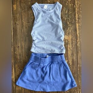 (90 Degree) skort & tank set - Girls M/10
